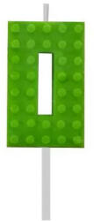 Godan Building Blocks, Építőkocka tortagyertya, számgyertya 0-ás (MLG132915D)