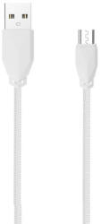 Awei CL-982 - Cablu microUSB împletitură 1m - Alb (MG-AWECL982-01)