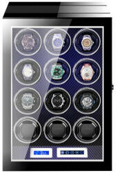 iUni Cutie intors ceasuri automatice cu amprenta iUni, Luxury Watch Winder 12, Carbon (537936)