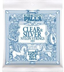 Ernie Ball 2403 Clear & Silver klasszikus húrkészlet