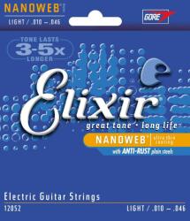 Elixir 12052 NANOWEB elektromos gitár húrkészlet 10-46