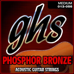 GHS S335 akusztikus gitárhúr - Foszfor-bronz, Medium, 13-56