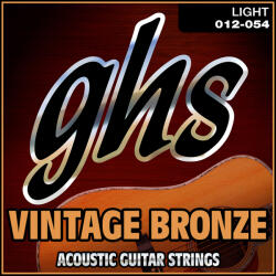 GHS VN-L akusztikus gitárhúr Vintage Bronz - Light, 12-54