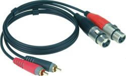 KLOTZ KL-ATCF0100 XLR-RCA dupla kábel, 1 m