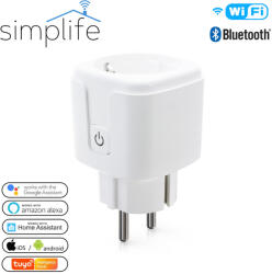 Simplife okos WiFi 16A konnektor fogyasztásmérő funckióval - PST-ZEU-003