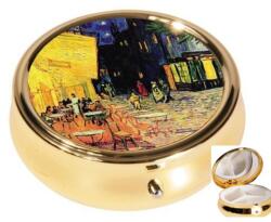 Fridolin Gyógyszeres fémdoboz 3 fakkos - Van Gogh: Kávéház éjjel