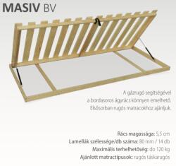 Materasso Keretes BV oldalról nyíló, fix fenyőborda 80x200