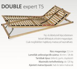 Materasso Double Expert T5 (28) 70x200 fej-láb emelős rugalmas ágyrács