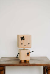 Bubuland Jucarie Robot din Lemn, Negru