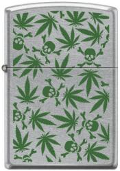 Zippo Brichetă Zippo Cannabis Leaf Skulls 8969 8969 Bricheta