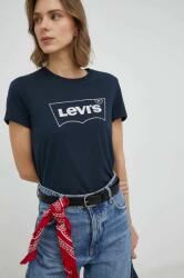 Levi's pamut póló sötétkék - sötétkék XS