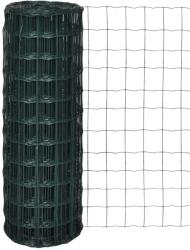 vidaXL Оградна мрежа, стомана, 25 x 1 м, зелена (140591)