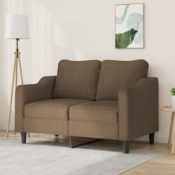 vidaXL Canapea cu 2 locuri, maro, 120 cm, material textil (348940) Canapea