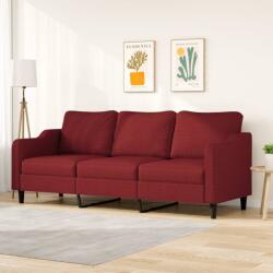 vidaXL Canapea cu 3 locuri, roșu vin, 210 cm, material textil (348967) Canapea