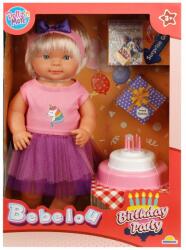 Dollz'n More Set papusa Bebelou cu fusta violet, Dollz n More, 40 cm Papusa