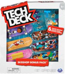 Tech Deck Set 6 mini placi skateboard, Tech Deck, Bonus Pack, 20136707