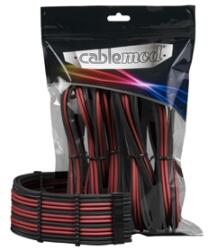 CableMod Set cabluri prelungitoare CableMod PRO ModMesh, cleme incluse, Black/Blood Red, CM-PCAB-BKIT-NKKBR-3PK-R