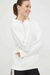 GUESS bluza femei, culoarea alb, cu glugă, cu imprimeu 9BYY-BLD03G_00X