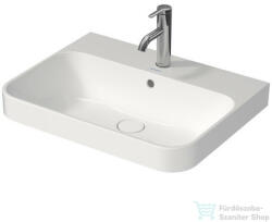 Duravit HAPPY D. 2 PLUS 60x46 cm-es ráültethető csiszolt mosdó Wondergliss bevonattal, fehér 23606000001 (23606000001)