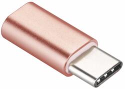 Adapter: MicroUSB - Type-C (USB-C) rose gold adapter