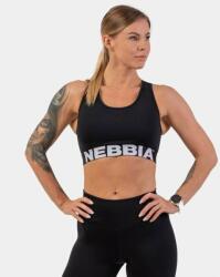 NEBBIA Medium Impact Cross Back Black sportmelltartó - NEBBIA L