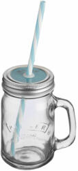  Kilner® szívószálas bögre, kék