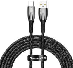 Baseus Cablu de date rapid USB la USB-C Baseus Glimmer Series, 100W, 2m (negru) CADH000501
