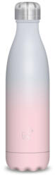 Ars Una duplafalú fémkulacs-500 ml - Rózsaszín-világoskék