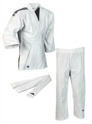 Adidas J350 Club Judo ruha fekete/fehér vállcsík