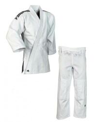 Adidas Training fehér Judo gi J500, fekete vállcsíkkal