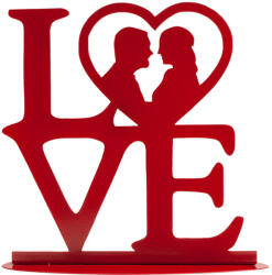 Dekora Decor tort de nuntă - Love roșu 19 x 19 cm