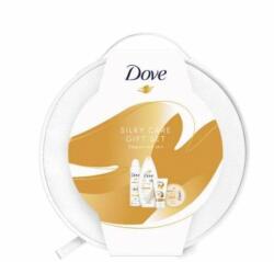 Dove Set cadou Dove Vanity: Geantă pentru cosmetice + Loțiune de corp Goodness, 300 ml + antiperspirant spray, 150 ml + Gel de duș Fine Silk, 250 ml + Cremă de mâini Coconut Milk, 75 ml