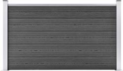 vidaXL fekete WPC kerítéspanel 180 x 105 cm (148975)