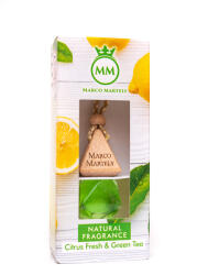 Marco Martely Autóillatosító parfüm Natural Fragrance Citrus Fresh&Green tea (MM CITRUS FRESH&GREEN TEA/MC)