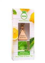 Marco Martely Autóillatosító parfüm Natural Fragrance Citrus Fresh&Green tea