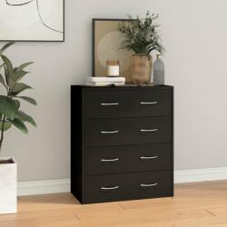 vidaXL Servantă cu 4 sertare, negru, 60x30, 5x71 cm (342577) Comoda