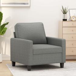 vidaXL Fotoliu canapea, gri închis, 60 cm, material textil (348686) Canapea
