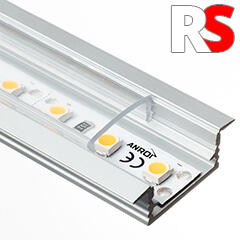 Vásárlás: RS -MINI-01-B - Alumínium RS profil (süllyeszthető) LED szalaghoz  (Átlátszó PMMA búra) (Alu profile MINI- with Transparent cover (2  meters/pcs)) LED rendszer tartozék árak összehasonlítása, MINI 01 B  Alumínium RS profil