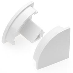 ANRO LED Profile ALP-006 Fehér - Véglezáró elem, íves alumínium LED profilhoz (LP202W-END)