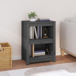 vidaXL Bibliotecă, gri, 50x35x68 cm, lemn masiv de pin (821701) Biblioteca