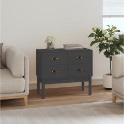 vidaXL Dulap consolă, gri, 90x40x78 cm, lemn masiv de pin (821741) Comoda