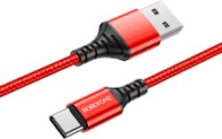 BOROFONE BX54 USB - Type-C Adat és töltő kábel 1.0m - Piros (BX54USB-C)