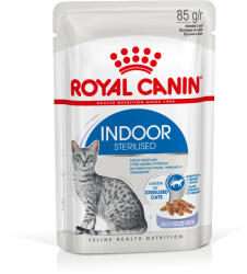 Royal Canin Royal Canin Indoor - Hrană umedă: 12 x 85 g Sterilised în gelatină