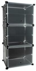  Raft/dulapior depozitat incaltaminte, modular, 6 polite, plastic, negru, 40x31x92 cm GartenVIP DiyLine Pantofar