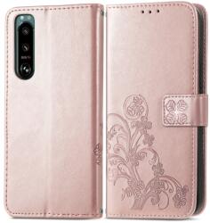 ART FLOWERS Husa portofel Sony Xperia 5 IV roz deschis