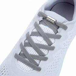 Endurance-sports Sireturi Elastice Fara Legare, Gri