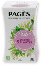 Pagès Ceai BIO stare de bine din 5 plante speciale Pages 20 plicuri