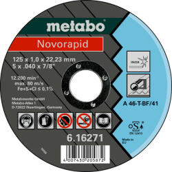 Metabo Vágókorong 125x1, 0x22, 23 (inox)(novor)(616271000)