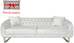 MobAmbient Canapea chesterfield LOUNGE - crem
