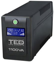 TED Electric UPS 1100VA 600W LCD Line Interactive cu stabilizator 4 iesiri schuko TED UPS Expert TED001573 (DZ088391)